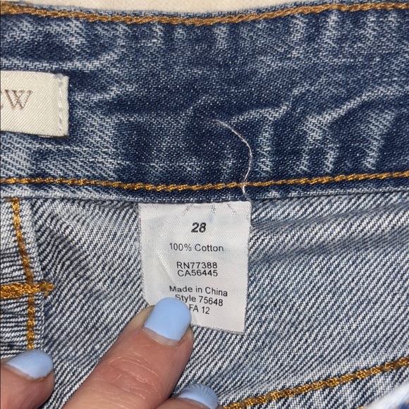 J. Crew Rolled Cuff Denim Shorts size 28 - Picture 4 of 6